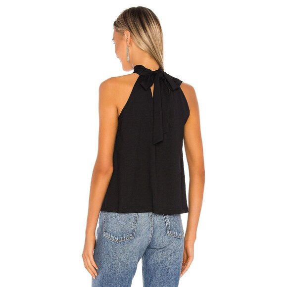Susana Monaco Tie Neck Flare Top - Picture 3 of 10